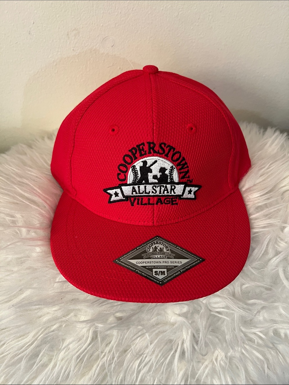 All Star Village Kids Red Baseball Cap